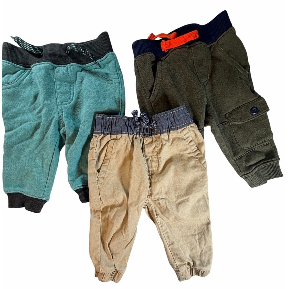 Baby Boy 3-6 Months Gymboree‎ Elastic Waist Pull On Joggers Sweatpants Lot 3
